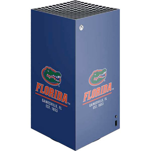 University of Florida Gainesville Est 1853 Blue XBox Series X Digital Edition Console Skin